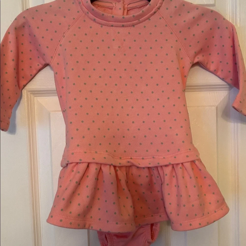 Dress & diaper cover infant girls new size 6-12 months cotton polyester babyGap